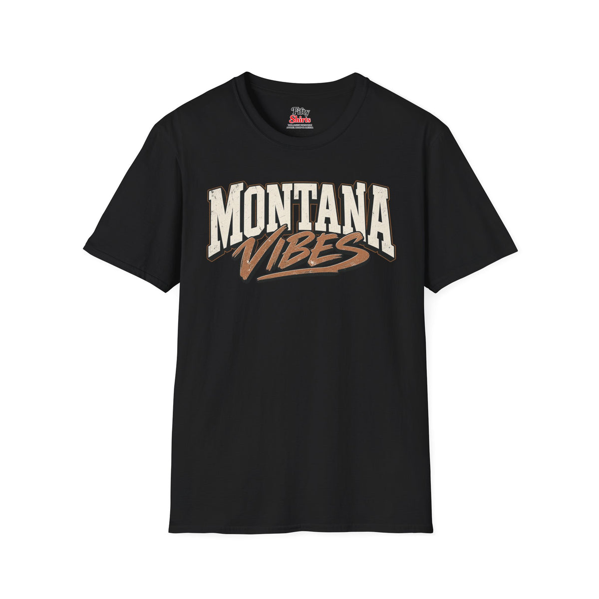 Montana Vibes Unisex Softstyle T Shirt State Name Graphic Tee