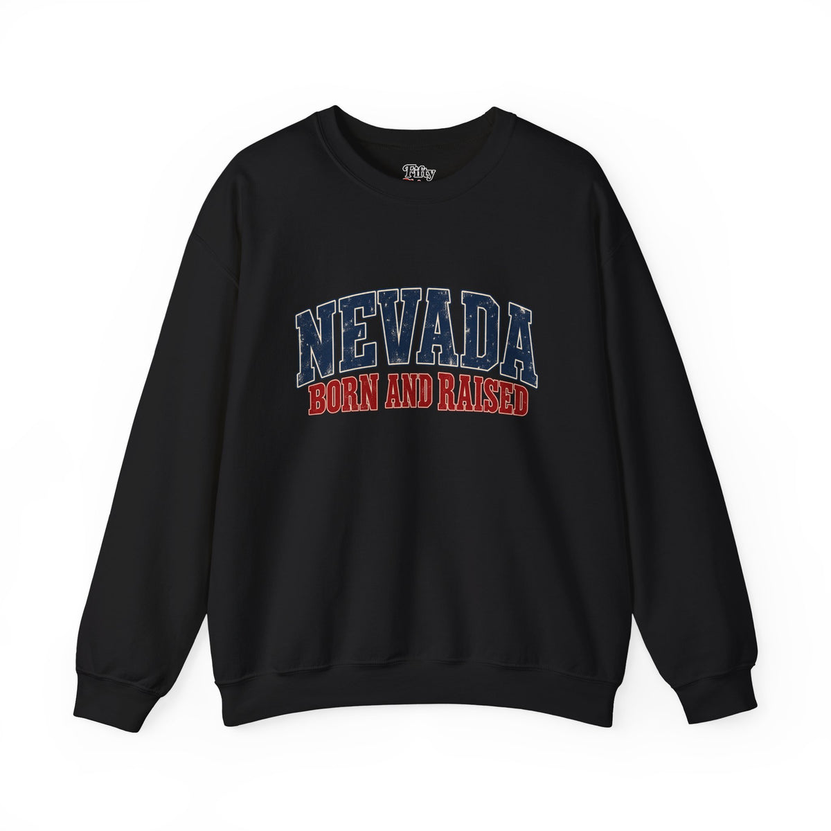 Nevada Born and Raised Vintage Americana Unisex Sweatshirt Graphic