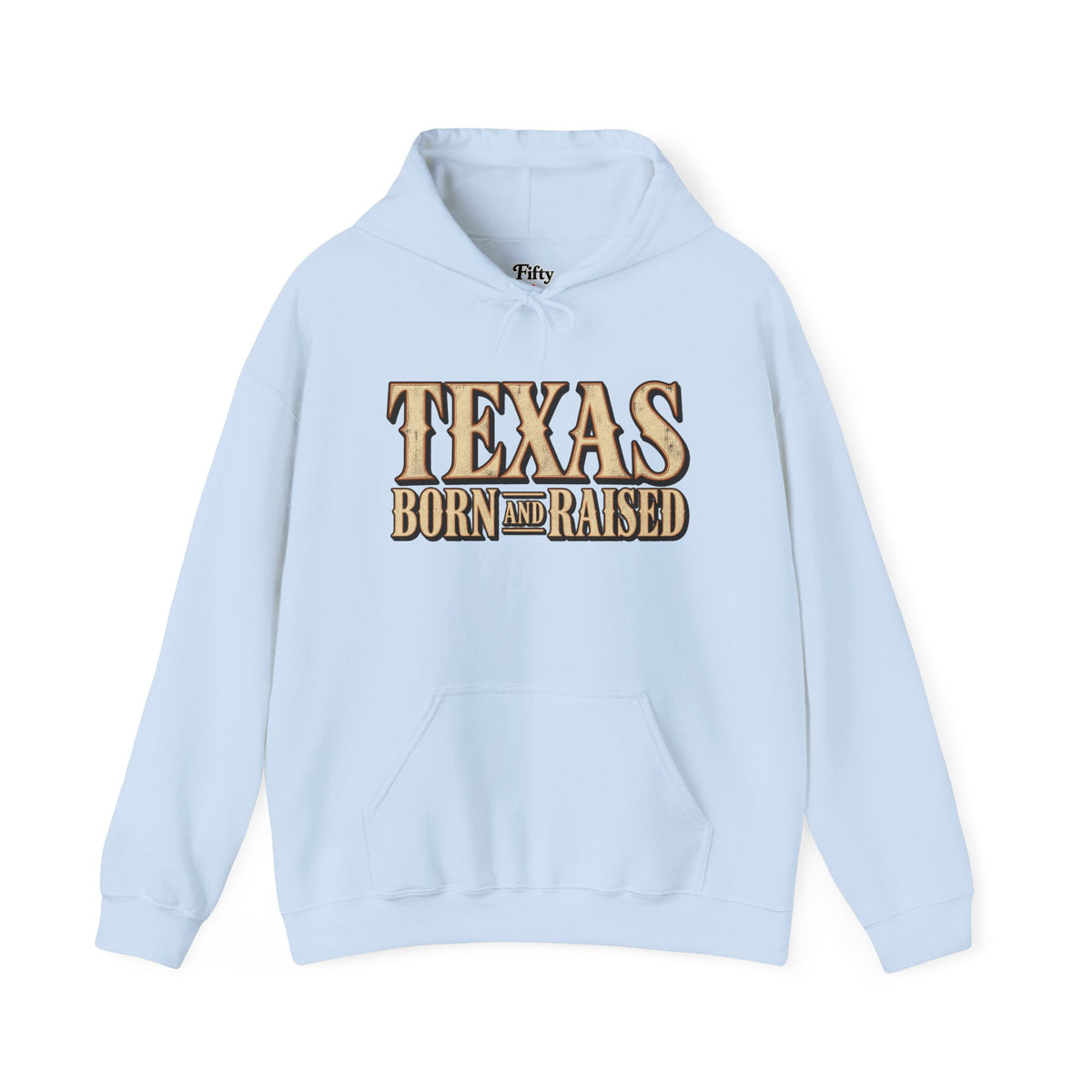 Texas Born and Raised Luxury Western Unisex Hoodie Graphic