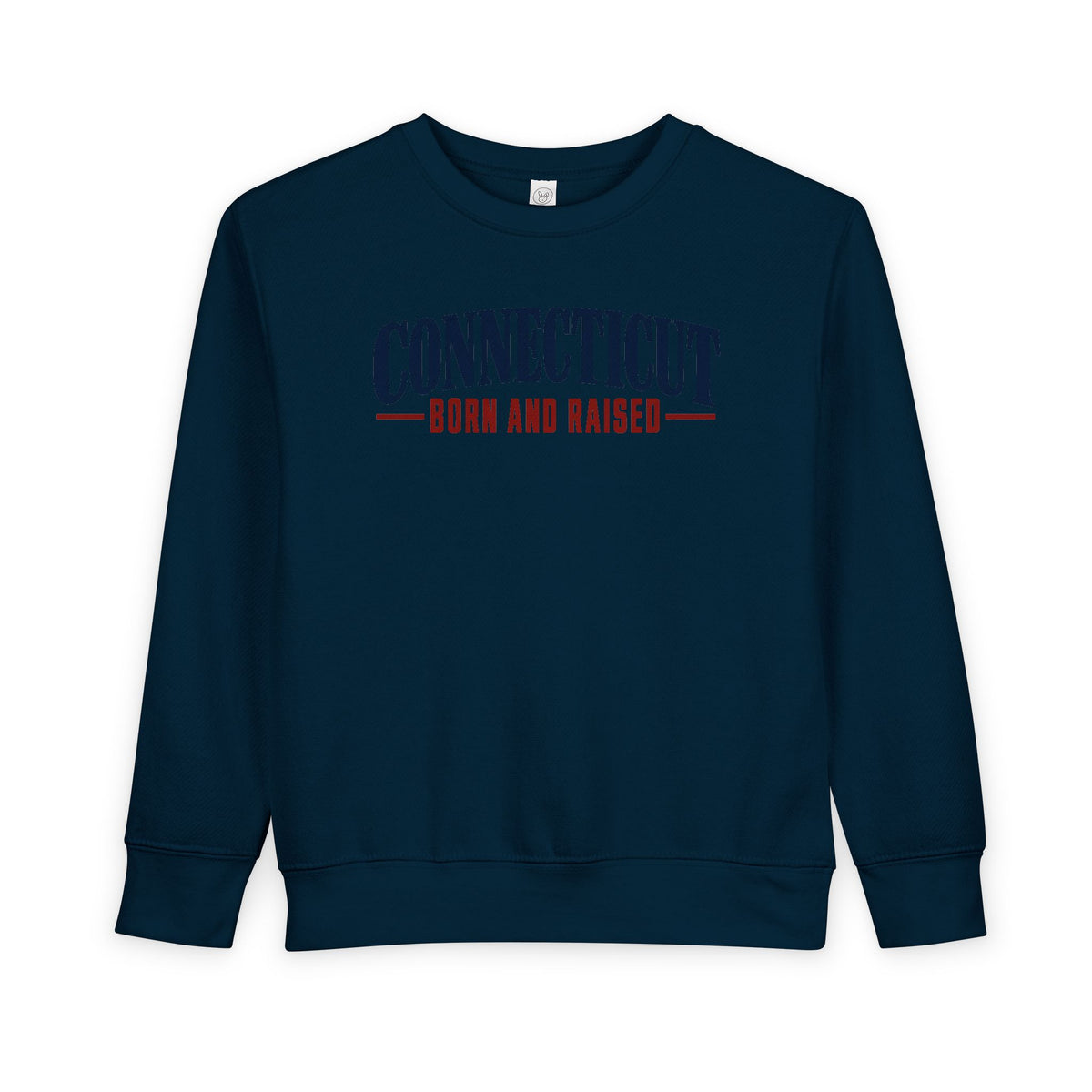 Connecticut Born and Raised Classic New England Unisex Toddler Sweatshirt