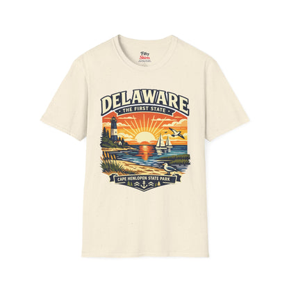 Delaware First State Adventure Unisex Softstyle T Shirt State Pride Graphic Tee Collections FS03