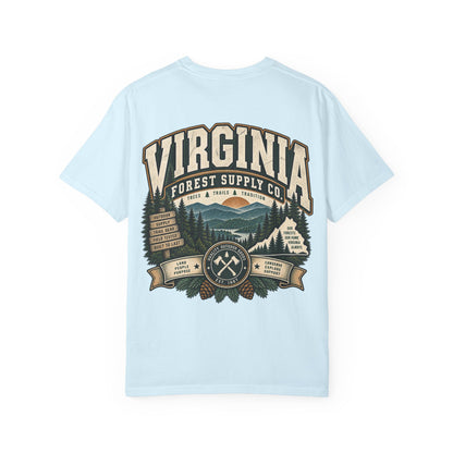 Virginia Forest Supply Co Unisex Comfort Color 1717 Streetwear Graphic Tee