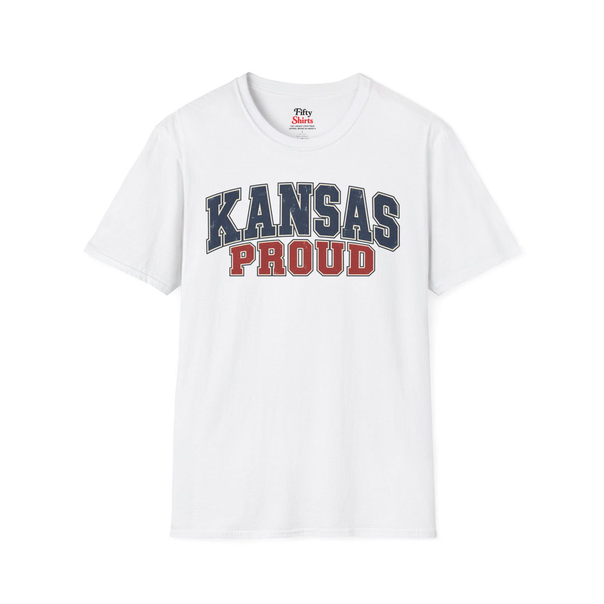 Kansas Proud Unisex Softstyle T Shirt State Name Graphic Tee