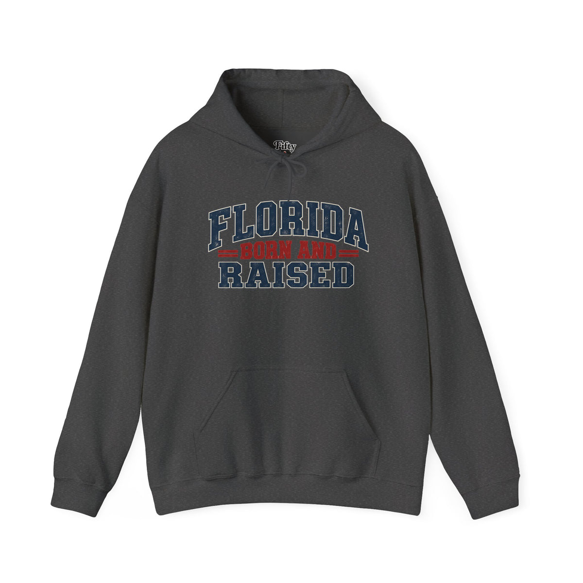 Florida Born and Raised Rustic Americana Unisex Hoodie Graphic