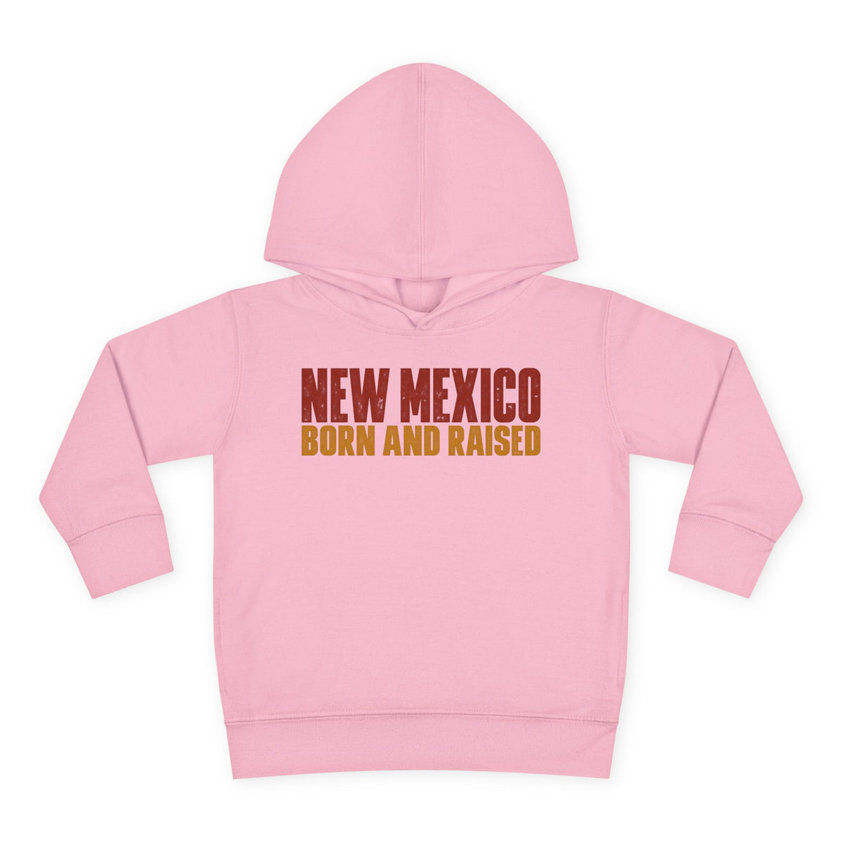 New Mexico Born and Raised Minimal Vintage Unisex Toddler Pullover Fleece Hoodie