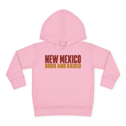 New Mexico Born and Raised Minimal Vintage Unisex Toddler Pullover Fleece Hoodie
