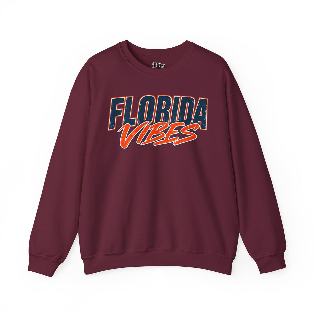 Florida Vibes Unisex Crewneck Sweatshirt State Name Graphic