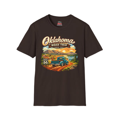 Oklahoma Road Trip Unisex Softstyle T Shirt State Pride Graphic Tee Collections FS03