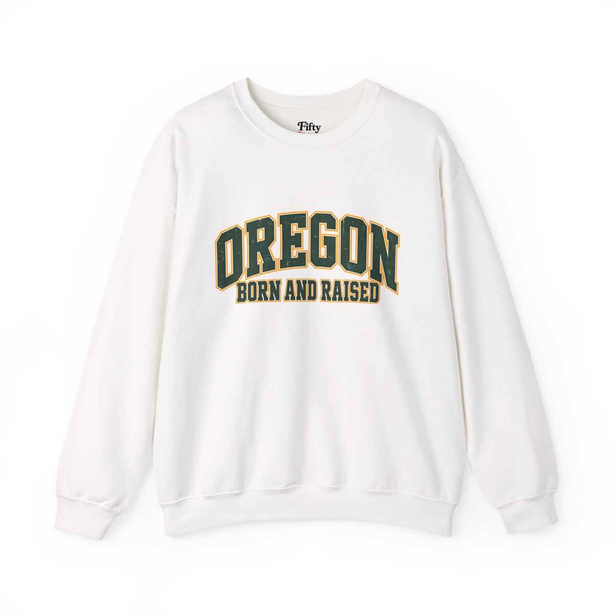 Oregon Born and Raised Old-School Athletic Unisex Sweatshirt Graphic