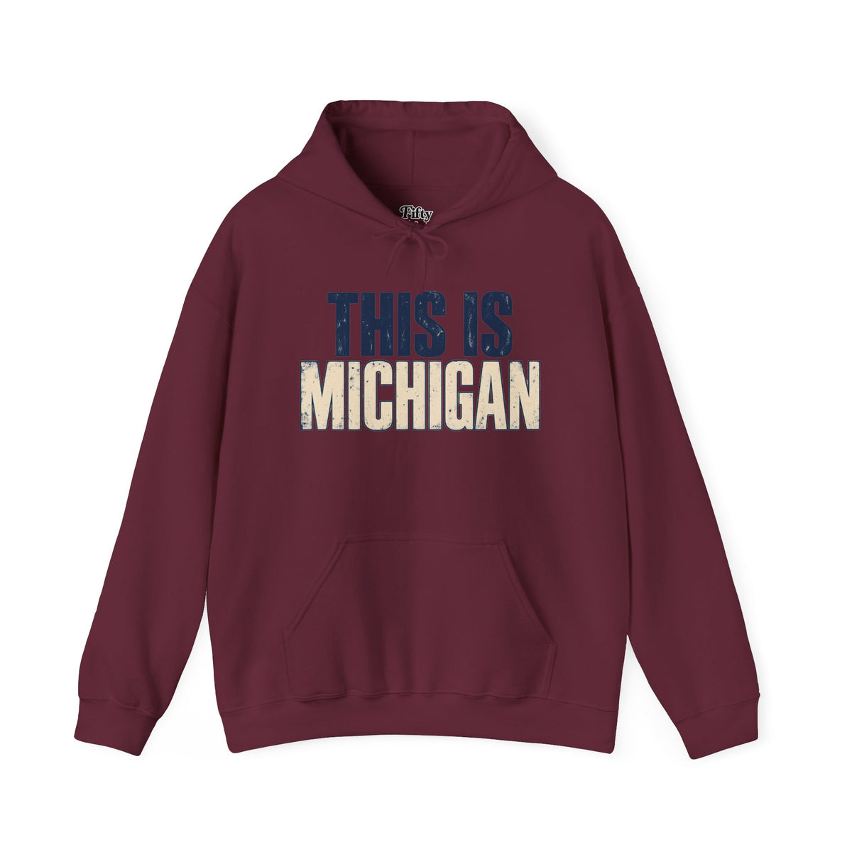 This is Michigan Unisex Hoodie State Name Graphic