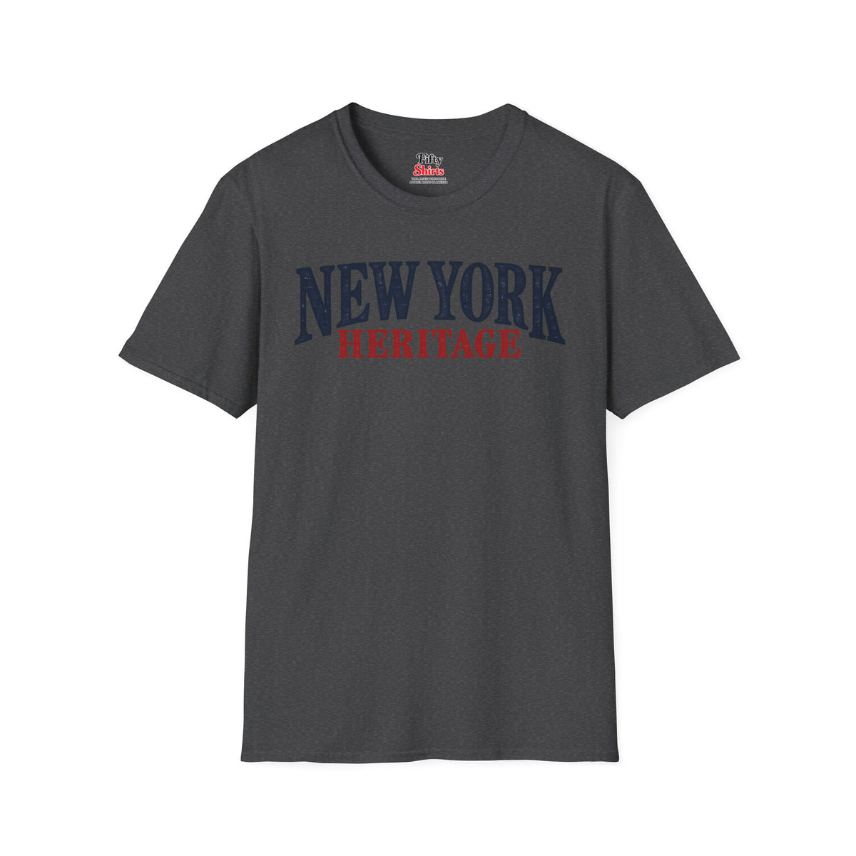 New York Heritage Unisex Softstyle T Shirt State Name Graphic Tee