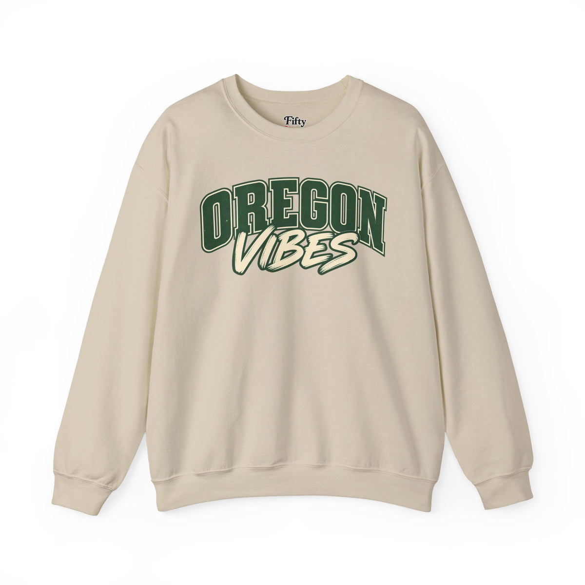 Oregon Vibes Unisex Crewneck Sweatshirt State Name Graphic