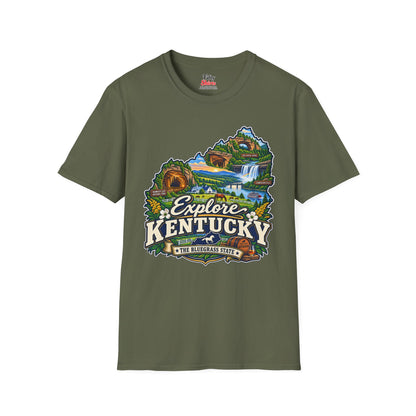 Explore Kentucky Unisex Softstyle T Shirt State Pride Graphic Tee Collections FS03