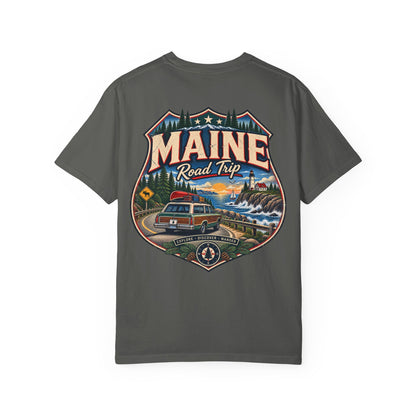 Maine Road Trip Unisex Comfort Color 1717 Streetwear Graphic Tee