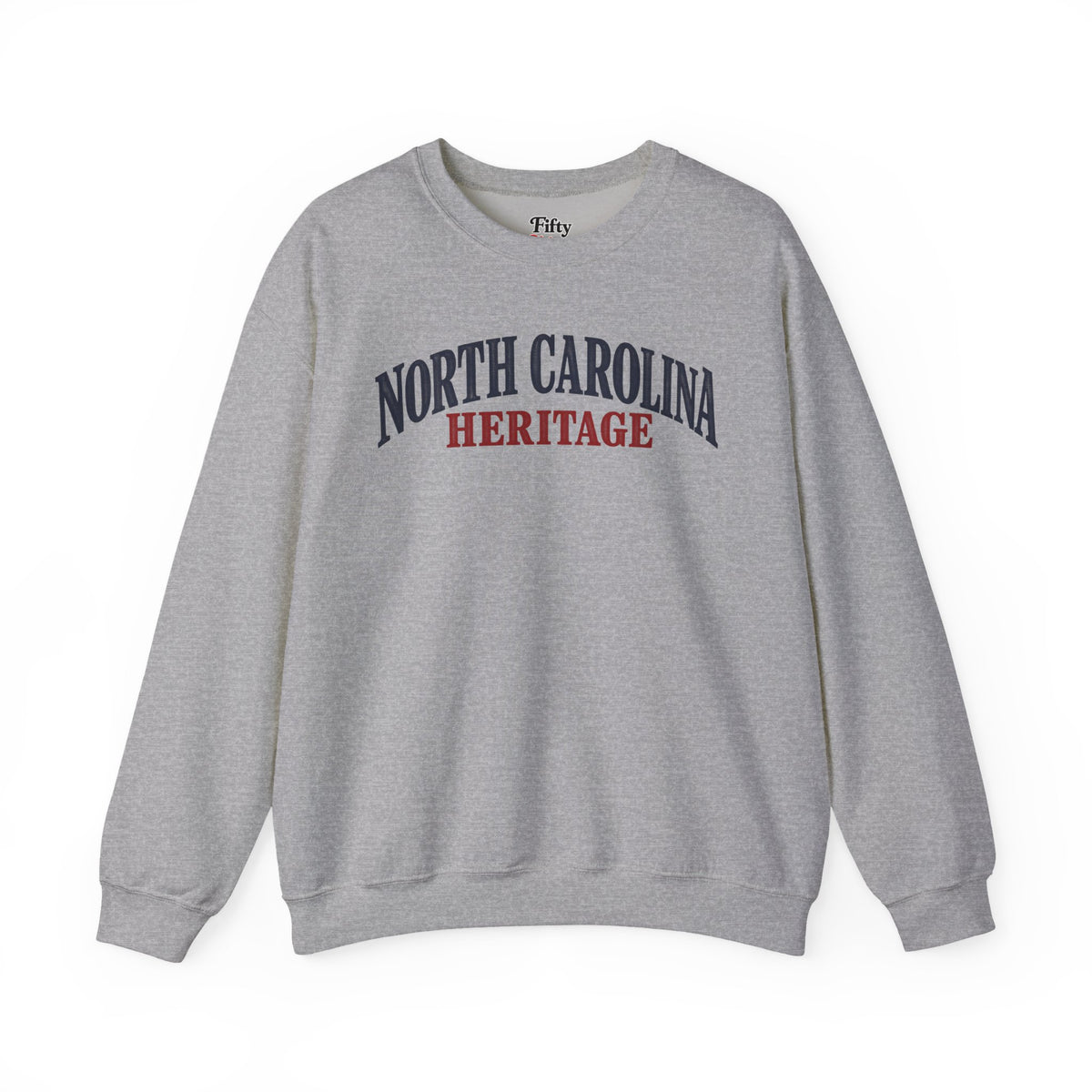 North Carolina Heritage Unisex Crewneck Sweatshirt State Name Graphic