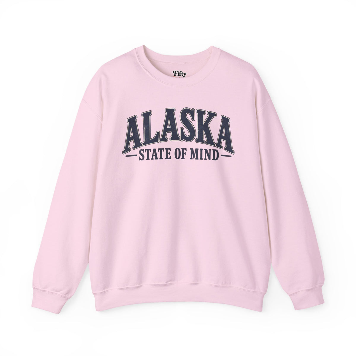 Alaska State of Mind Unisex Crewneck Sweatshirt State Name Graphic