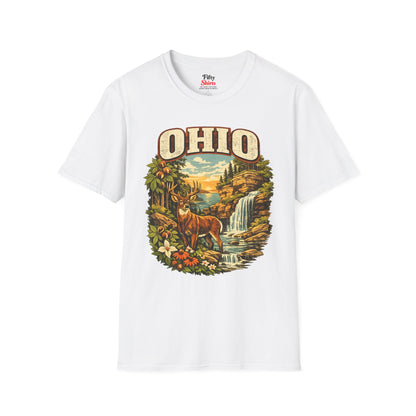 Ohio Wildlife Unisex Softstyle T Shirt State Pride Graphic Tee Collections FS03