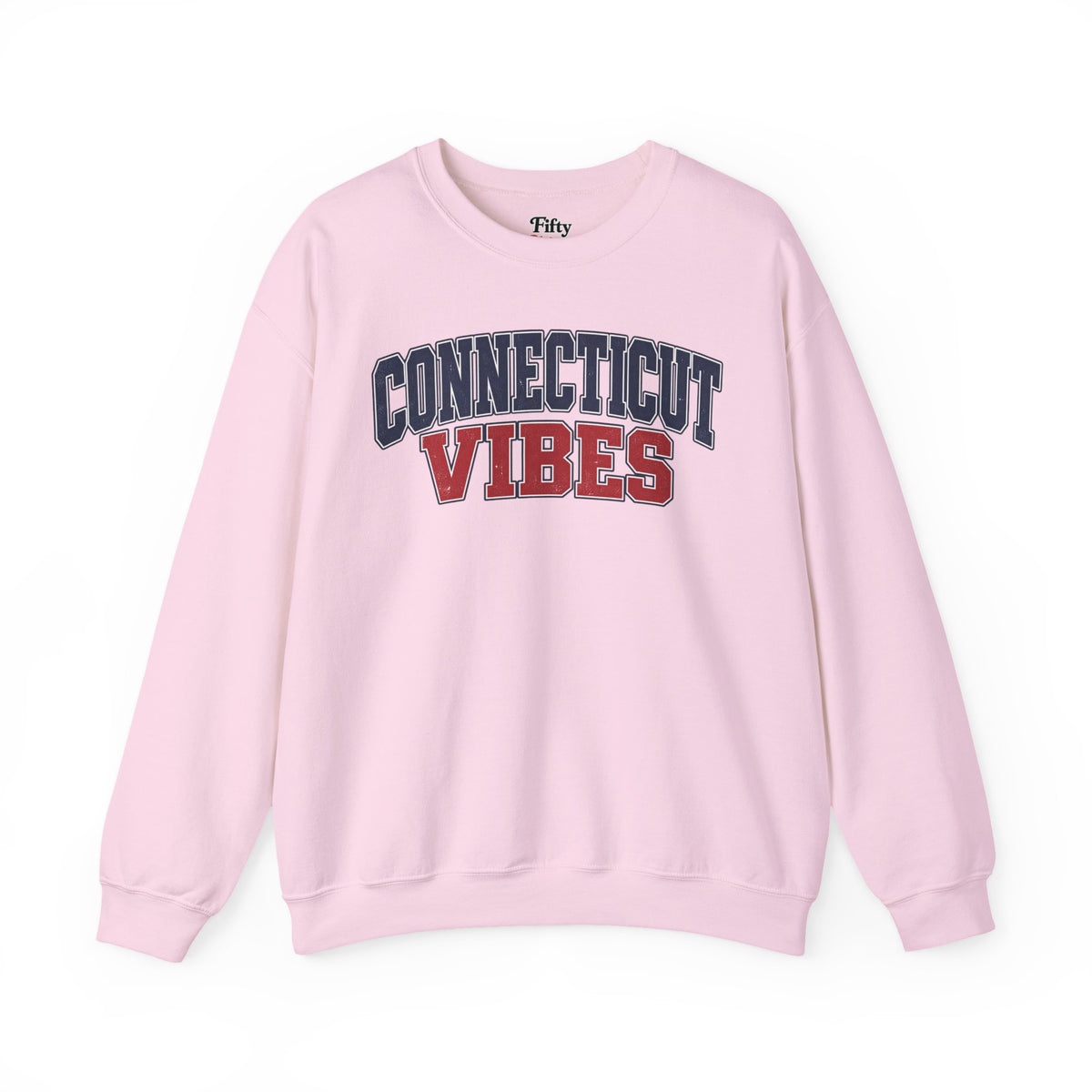 Connecticut Vibes Unisex Crewneck Sweatshirt State Name Graphic