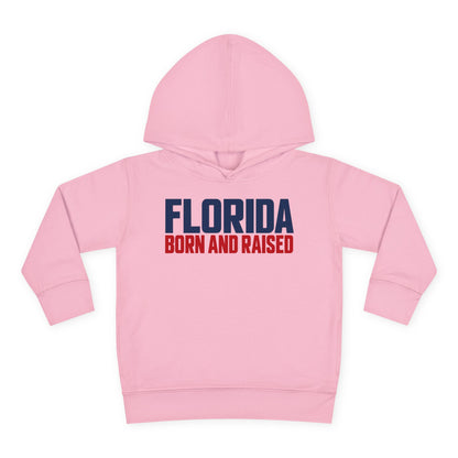 Florida Born and Raised Minimal Luxury Unisex Toddler Pullover Fleece Hoodie