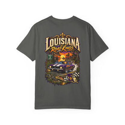 Louisiana Bayou Road Kings Unisex Comfort Color 1717 Streetwear Graphic Tee