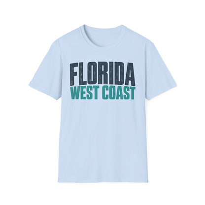 Florida West Coast Unisex Softstyle T Shirt State Name Graphic Tee