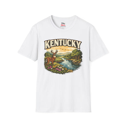 Kentucky Wildlife Unisex Softstyle T Shirt State Pride Graphic Tee Collections FS03