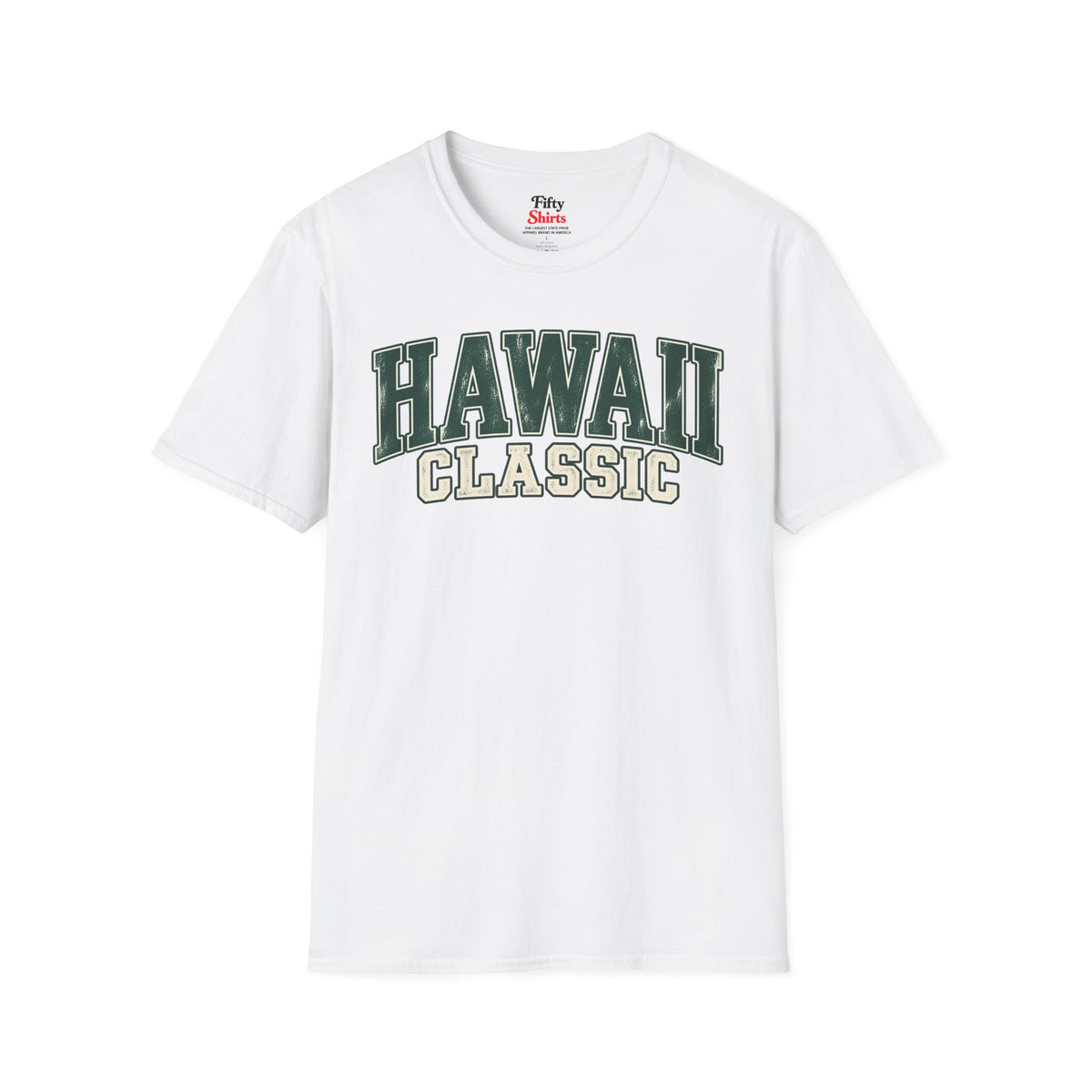 Hawaii Classic Unisex Softstyle T Shirt State Name Graphic Tee