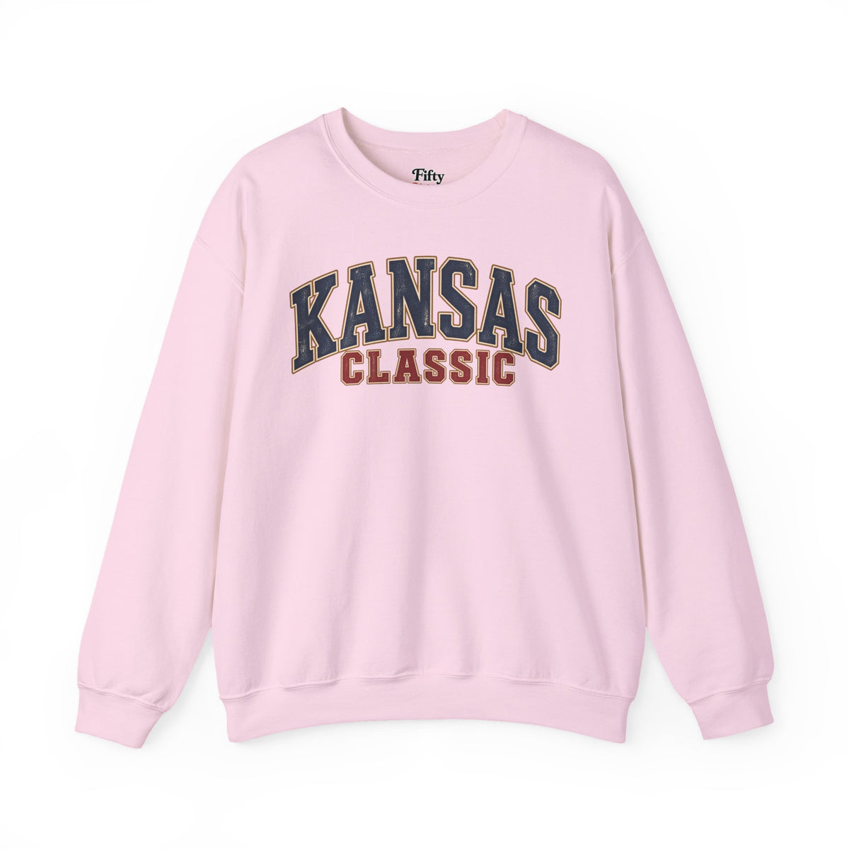 Kansas Classic Unisex Crewneck Sweatshirt State Name Graphic