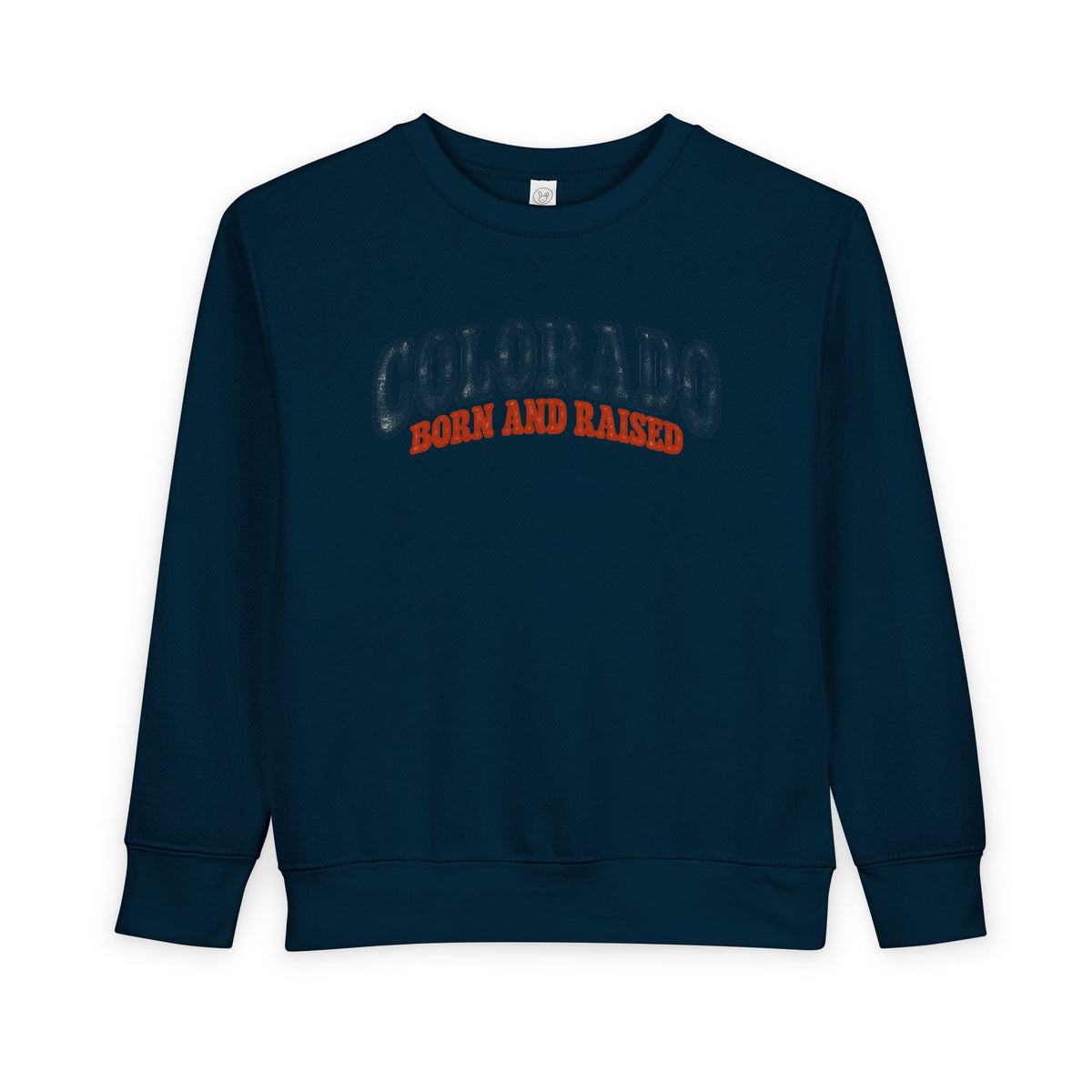 Colorado Born and Raised Retro 1970s Unisex Toddler Sweatshirt