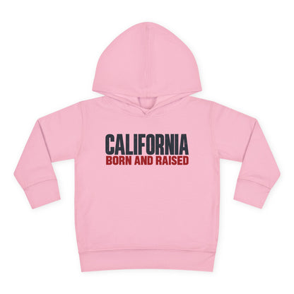 California Born and Raised Minimal Modern Unisex Toddler Pullover Fleece Hoodie