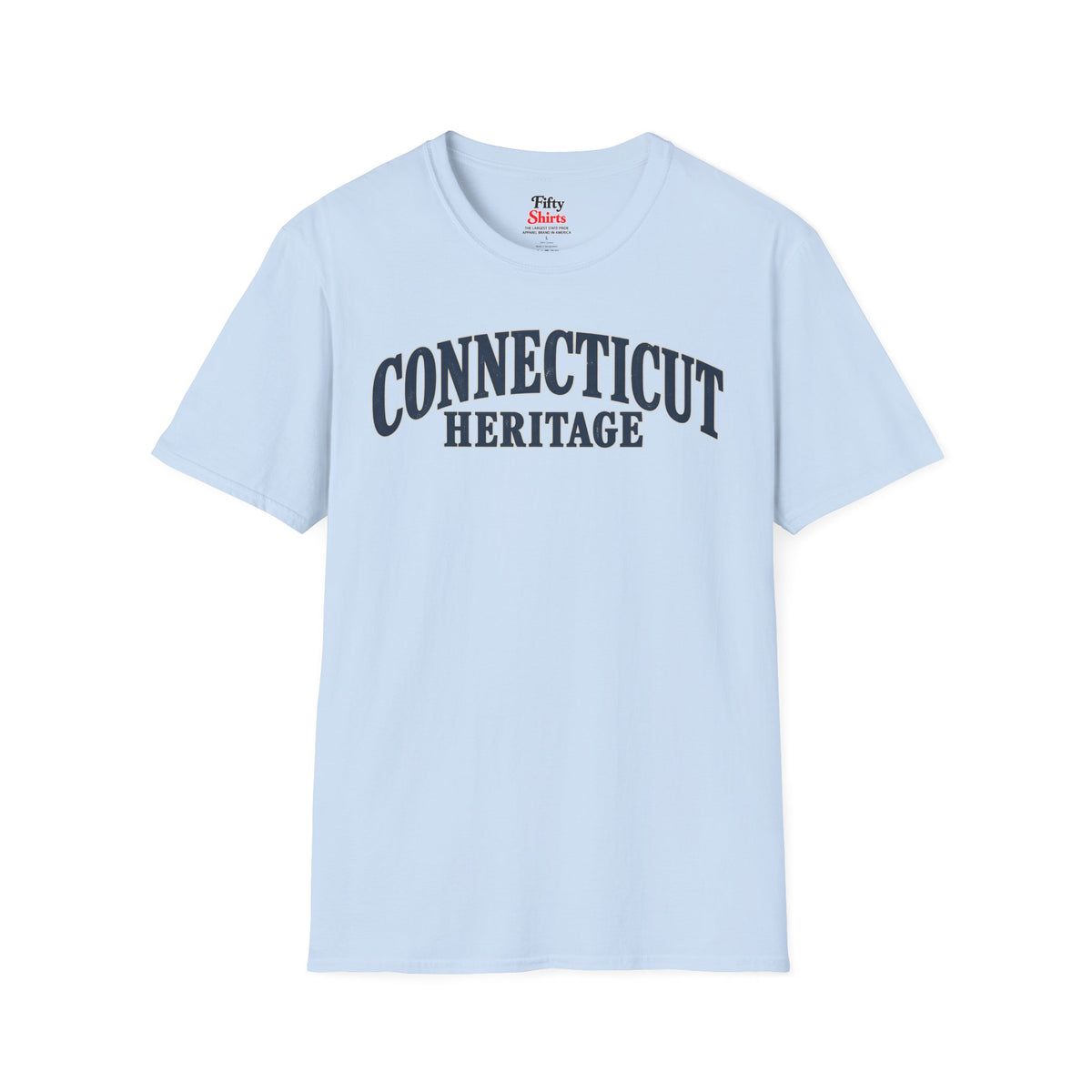 Connecticut Heritage Unisex Softstyle T Shirt State Name Graphic Tee