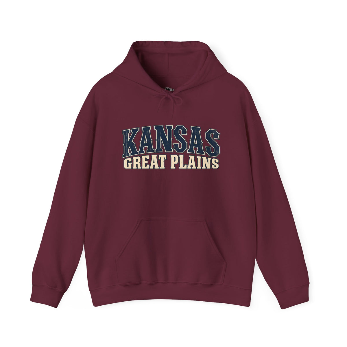 Kansas Great Plains Unisex Hoodie State Name Graphic