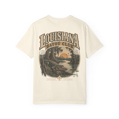 Louisiana Bayou Club Unisex Comfort Color 1717 Streetwear Graphic Tee