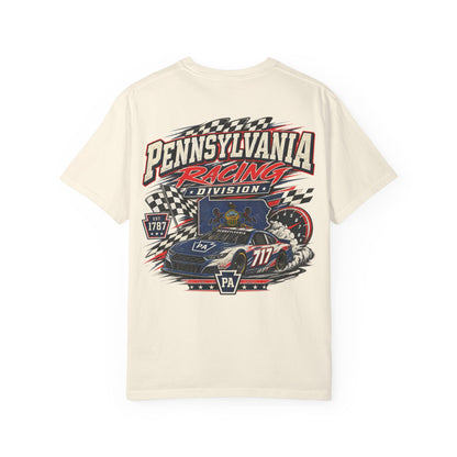 Pennsylvania Racing Division Unisex Comfort Color 1717 Streetwear Graphic Tee