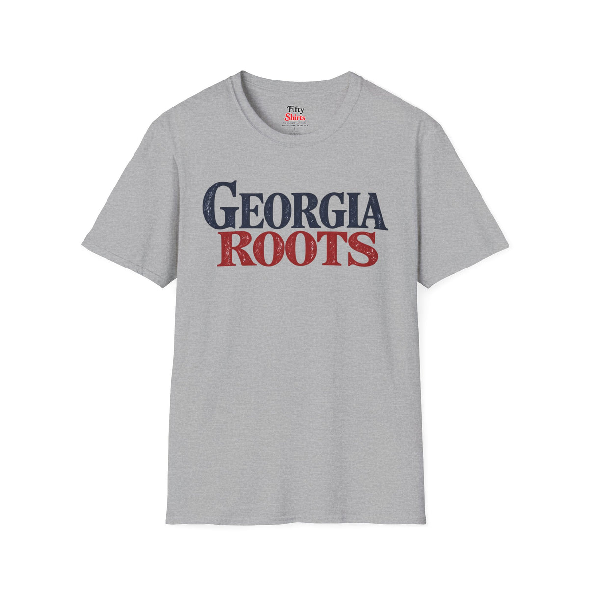 Georgia Roots Unisex Softstyle T Shirt State Name Graphic Tee