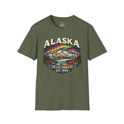 Alaska Northern Lights Unisex Softstyle T Shirt State Pride Graphic Tee Collections FS03