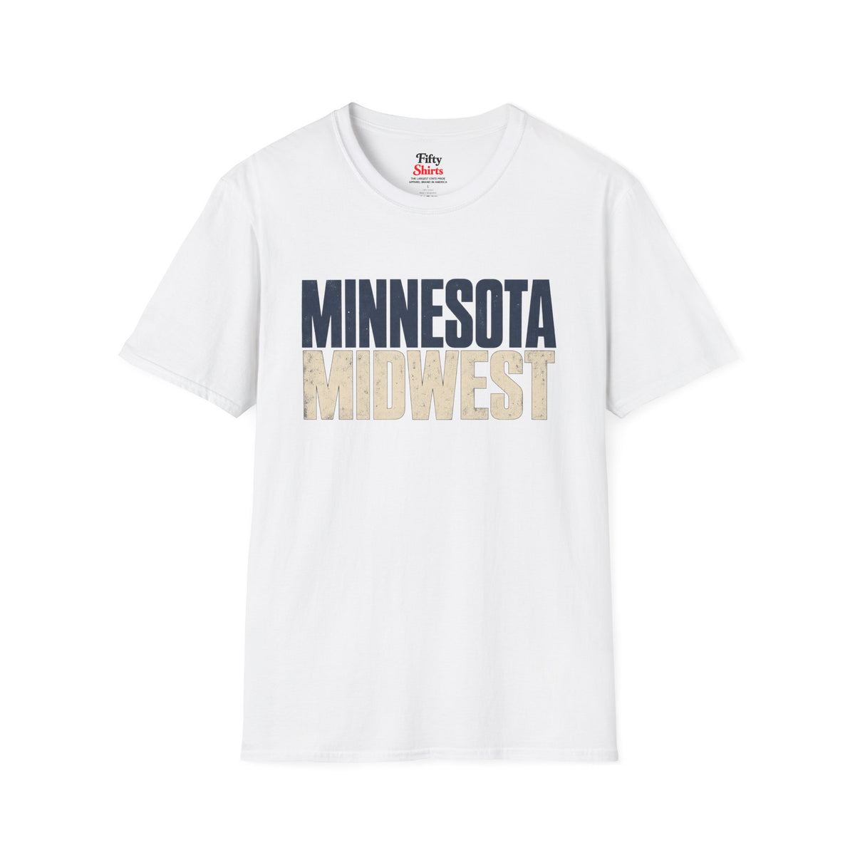 Minnesota Midwest Unisex Softstyle T Shirt State Name Graphic Tee