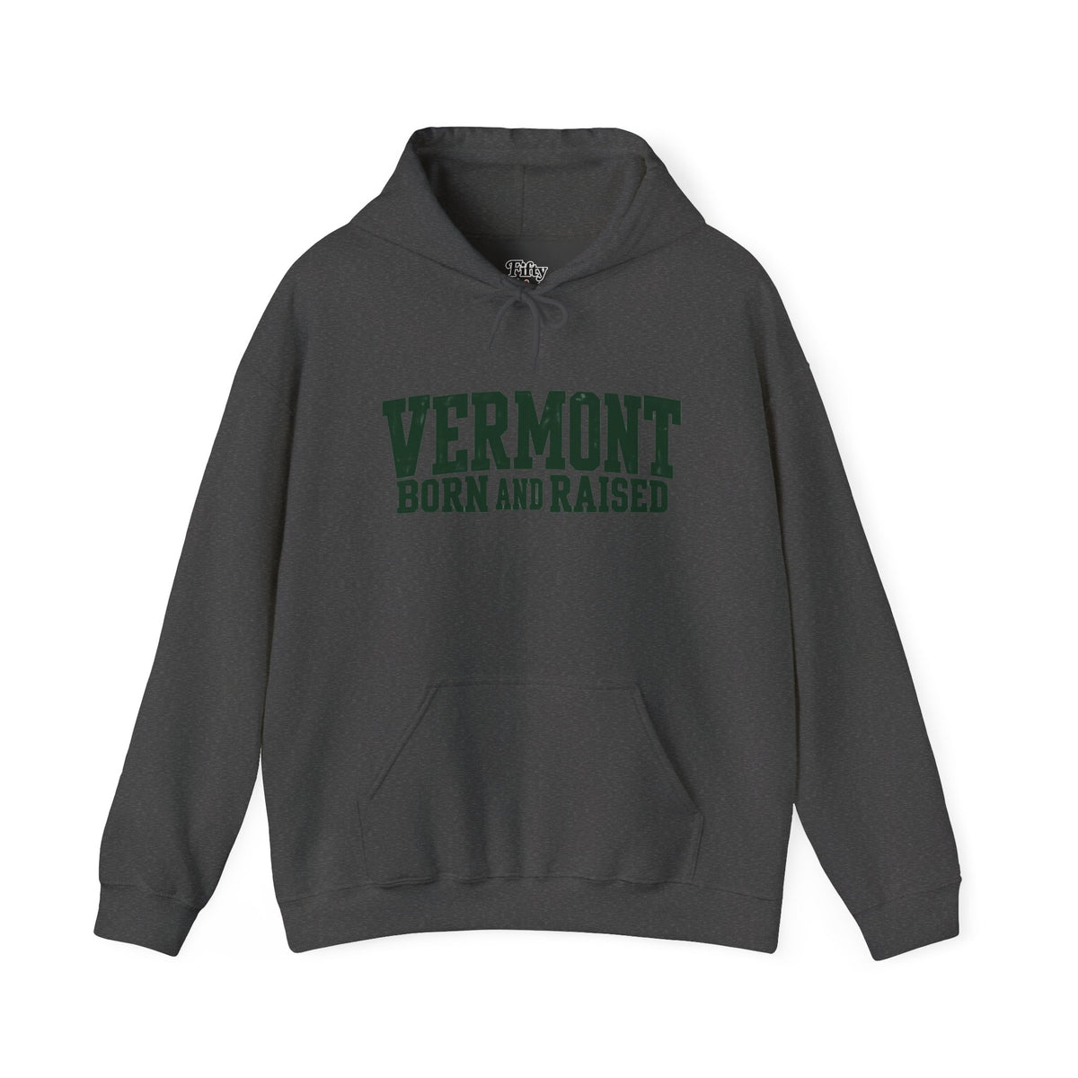 Vermont Born and Raised Rustic New England Unisex Hoodie Graphic