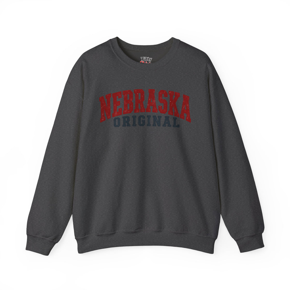 Nebraska Original Unisex Crewneck Sweatshirt State Name Graphic