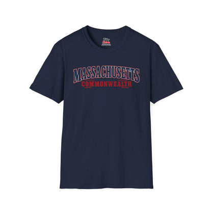 Massachusetts Commonwealth Unisex Softstyle T Shirt State Name Graphic Tee