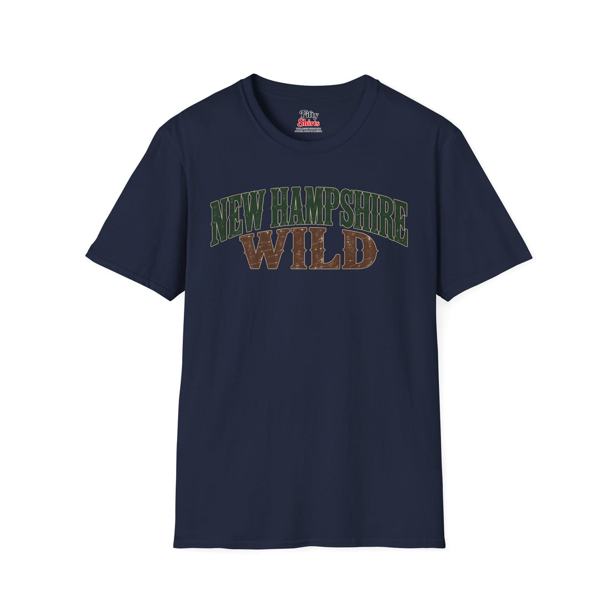 New Hampshire Wild Unisex Softstyle T Shirt State Name Graphic Tee