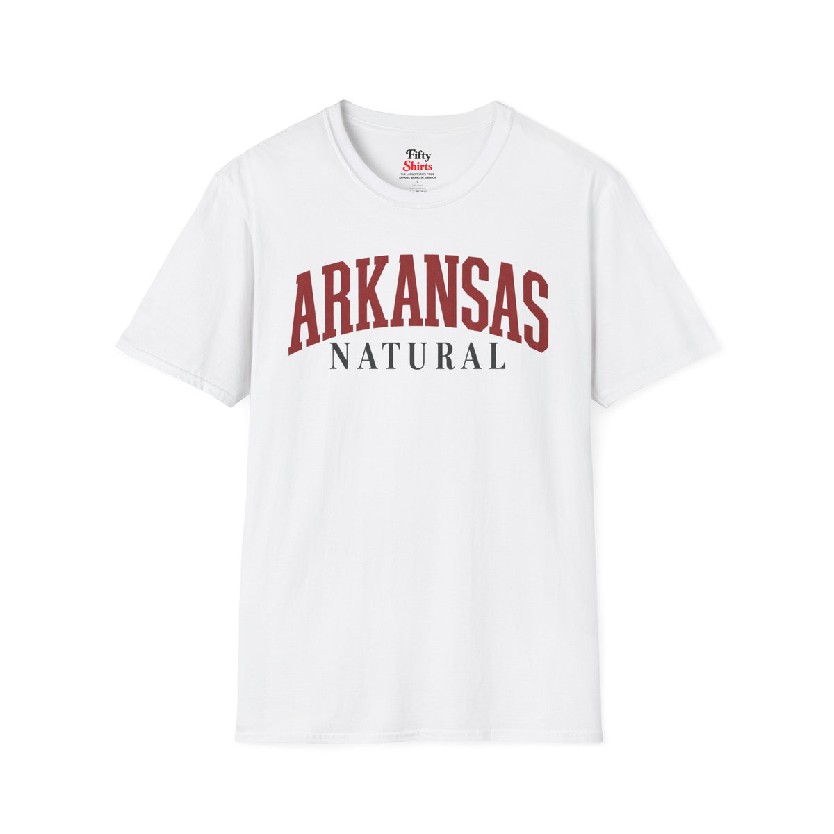 Arkansas Natural Unisex Softstyle T Shirt State Name Graphic Tee