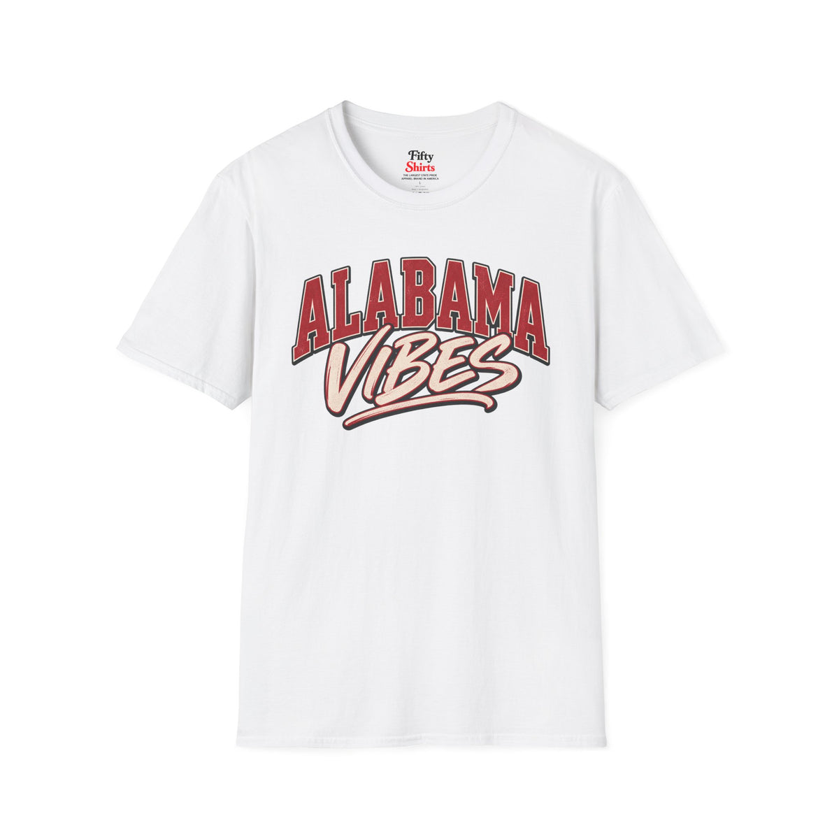 Alabama Vibes Unisex Softstyle T Shirt State Name Graphic Tee