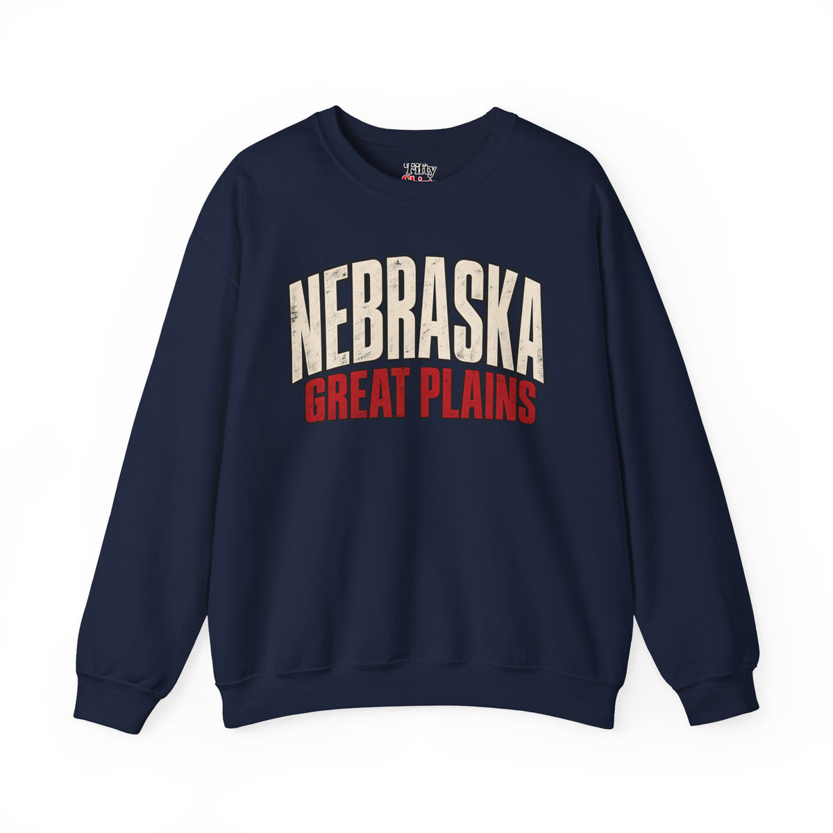 Nebraska Great Plains Unisex Crewneck Sweatshirt State Name Graphic