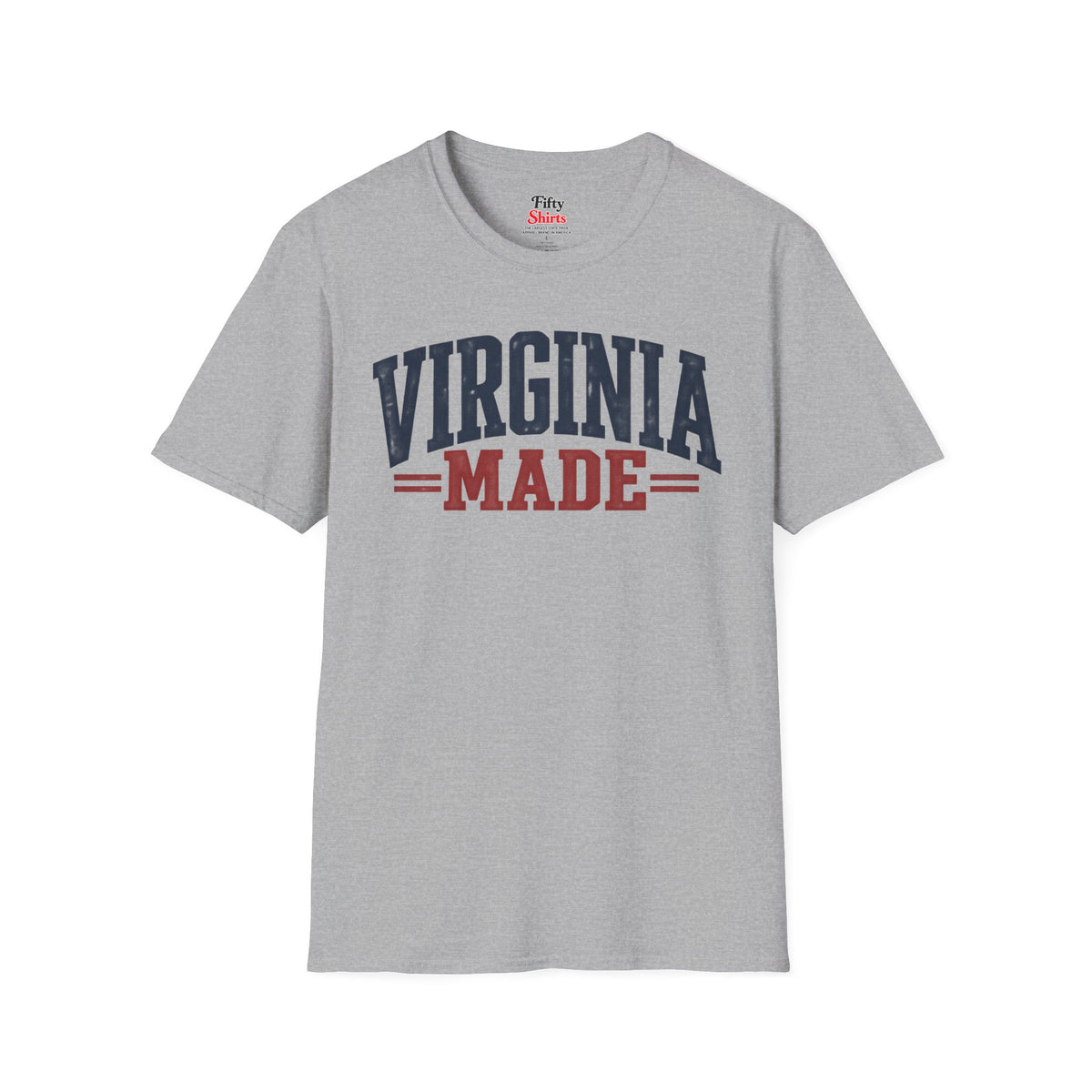 Virginia Made Unisex Softstyle T Shirt State Name Graphic Tee