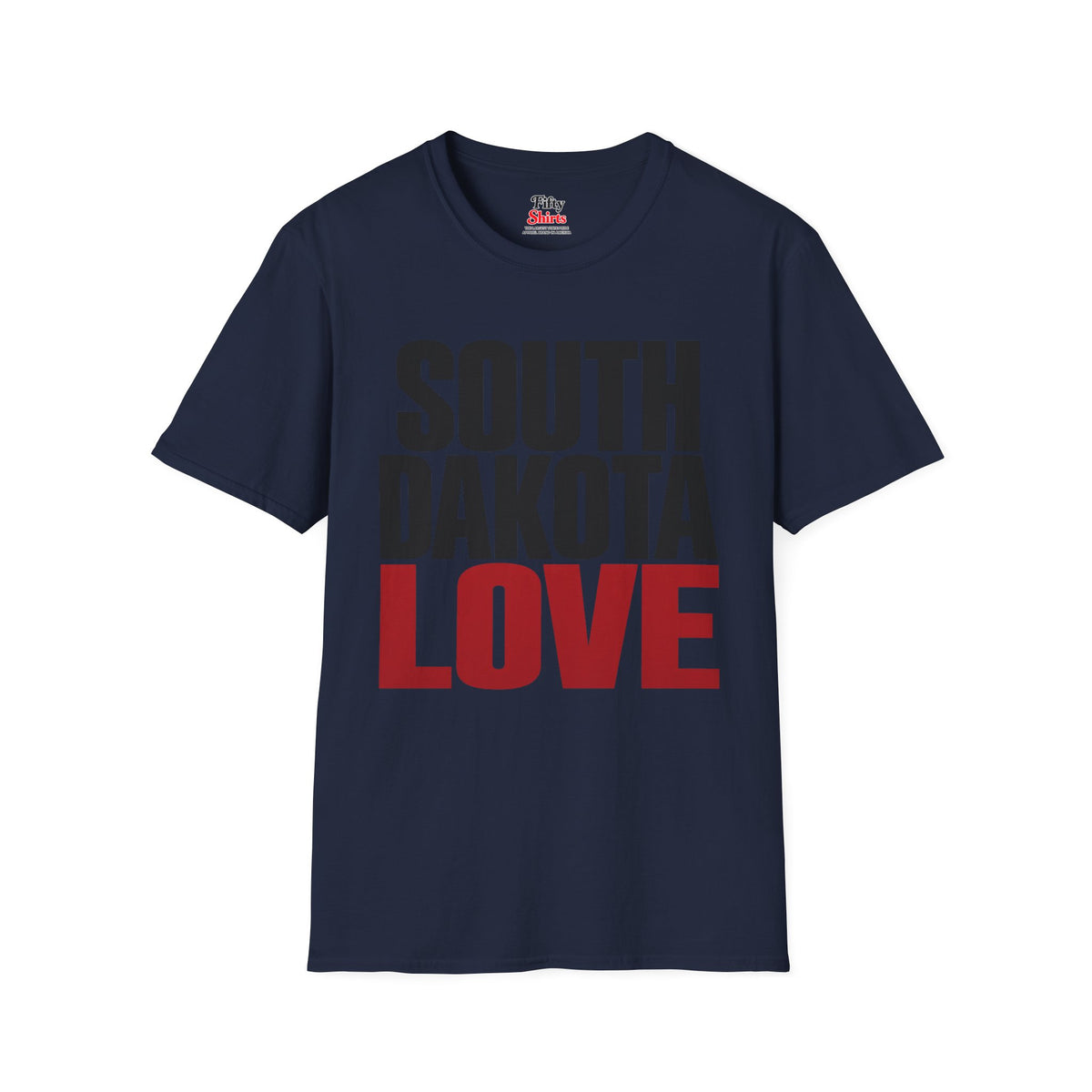 South Dakota Love Unisex Softstyle T Shirt State Name Graphic Tee