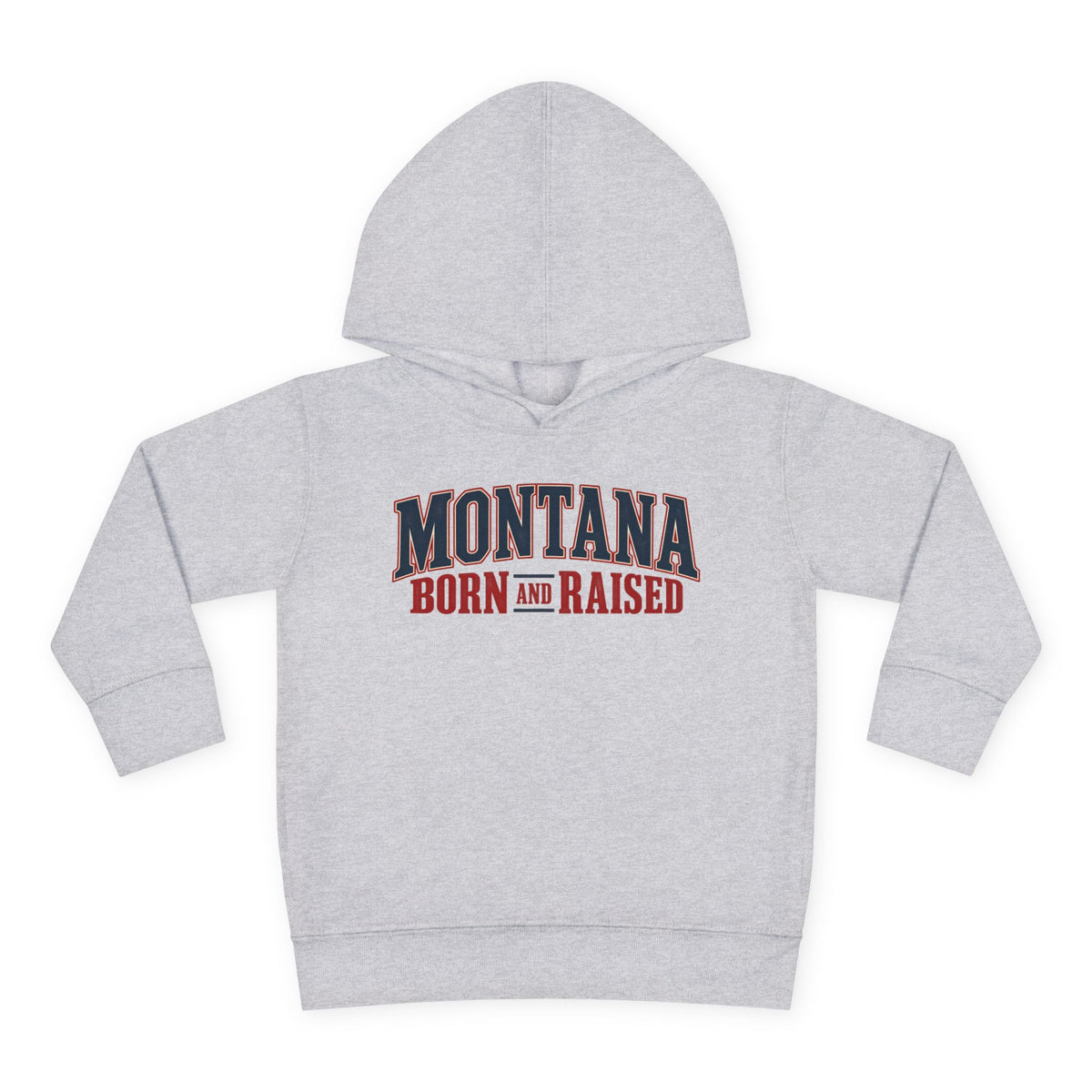 Montana Born and Raised Premium Vintage Fashion Unisex Toddler Pullover Fleece Hoodie