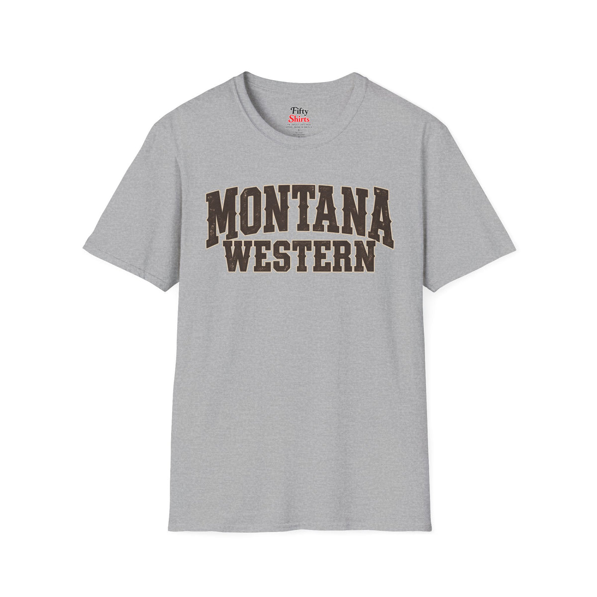 Montana Western Unisex Softstyle T Shirt State Name Graphic Tee