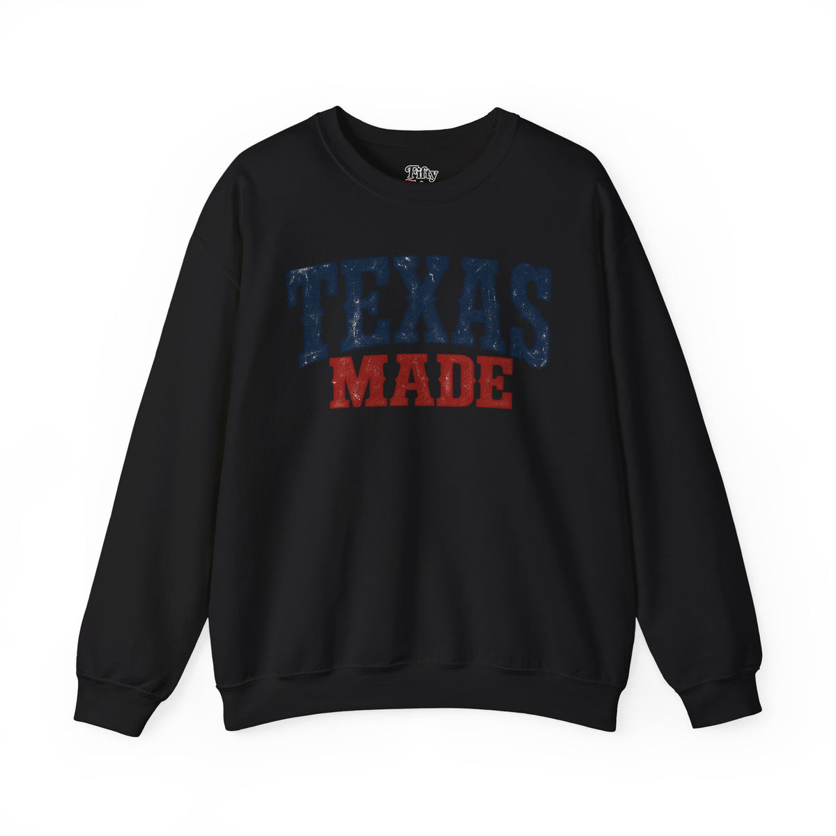 Texas Made Unisex Crewneck Sweatshirt State Name Graphic