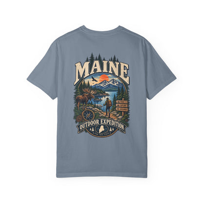 Maine Outdoor Expedition Unisex Comfort Color 1717 Streetwear Graphic Tee
